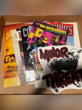 Minor Threat Sheep Graphic Poster - Black, Red, White